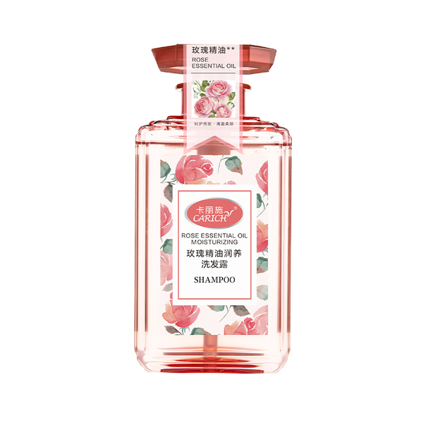 (Кол-во в коробке 20 шт) CARICH Питательный шампунь с эфирным маслом розы 500мл