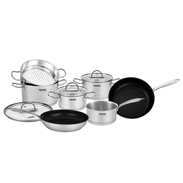 (Кол-во в коробке 2 шт) Набор посуды для приготовления пищи из 6 кастрюль и сковородок