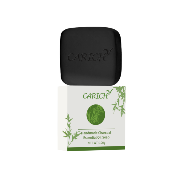 (Кол-во в коробке 64 шт)  CARICH Мыло с эфирными маслами Бинчотан ручной работы/100г