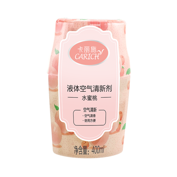 (Кол-во в коробке 12 шт)  CARRICH Жидкий освежитель воздуха/персик