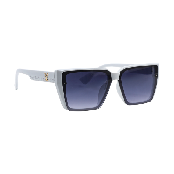 (Кол-во в коробке 40 шт)MARVISIA Модные солнцезащитные очки/6132/Однотонные бело-серые линзы